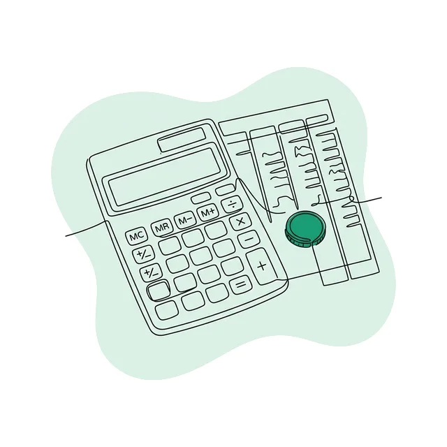 Calculatrice et échéancier de prêt, symbole du calcul des mensualités prises en charge